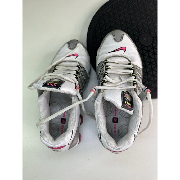 Nike Shox NZ SL Women's Running Shoes US Sz 6 White Silver Pink - Picture 7 of 9